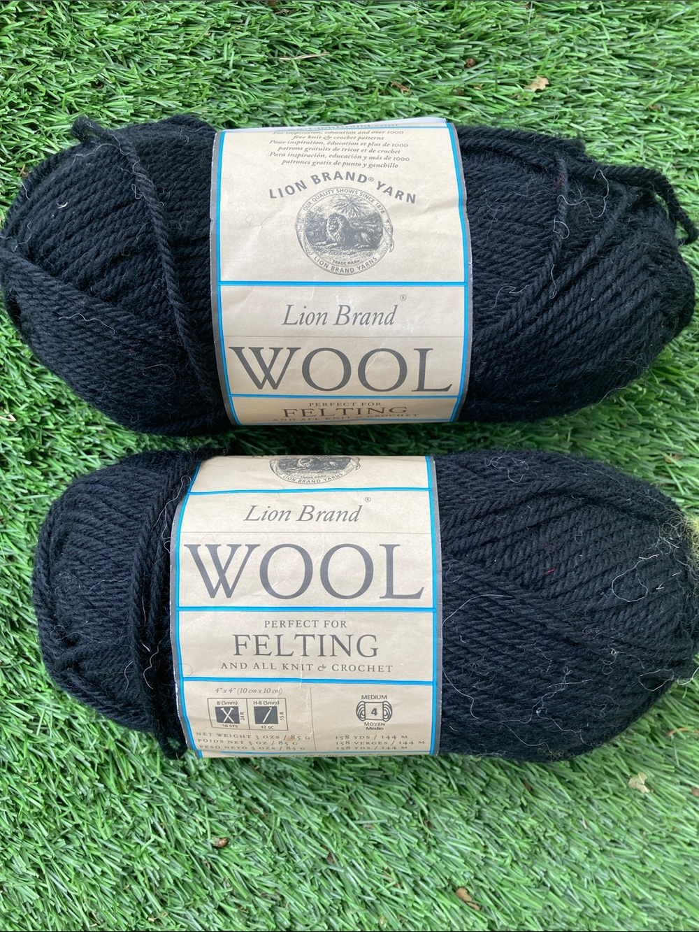 Lion Brand 100% wool Yarn, Made in Turkey (set of 2)
